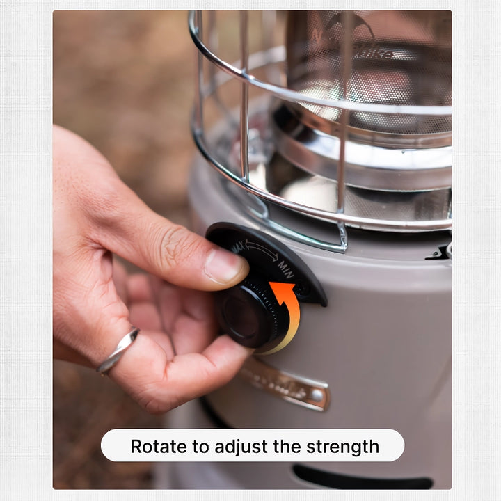 Portable Multi-function Outdoor Gas Stove with Heating and Roasting Capabilities