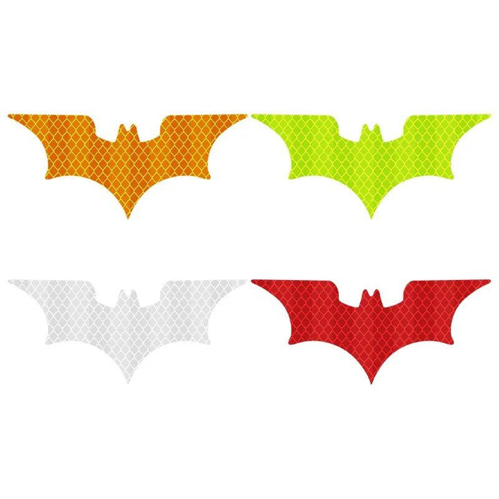 Bat Shape Reflective Safety Stickers for Vehicles & Helmets