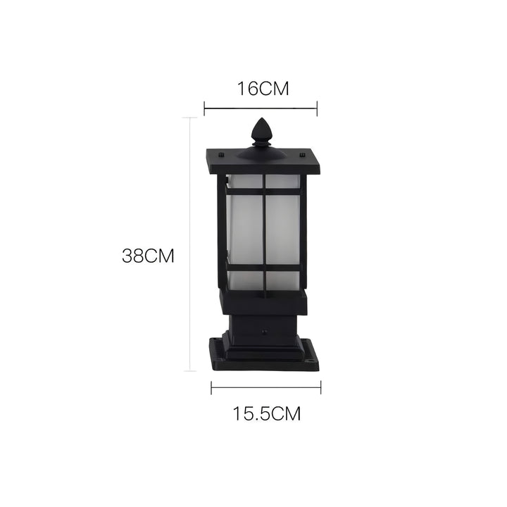 Modern Outdoor Wall Column Light - Retro Pillar Lamp for Garden, Fence, and Pathways