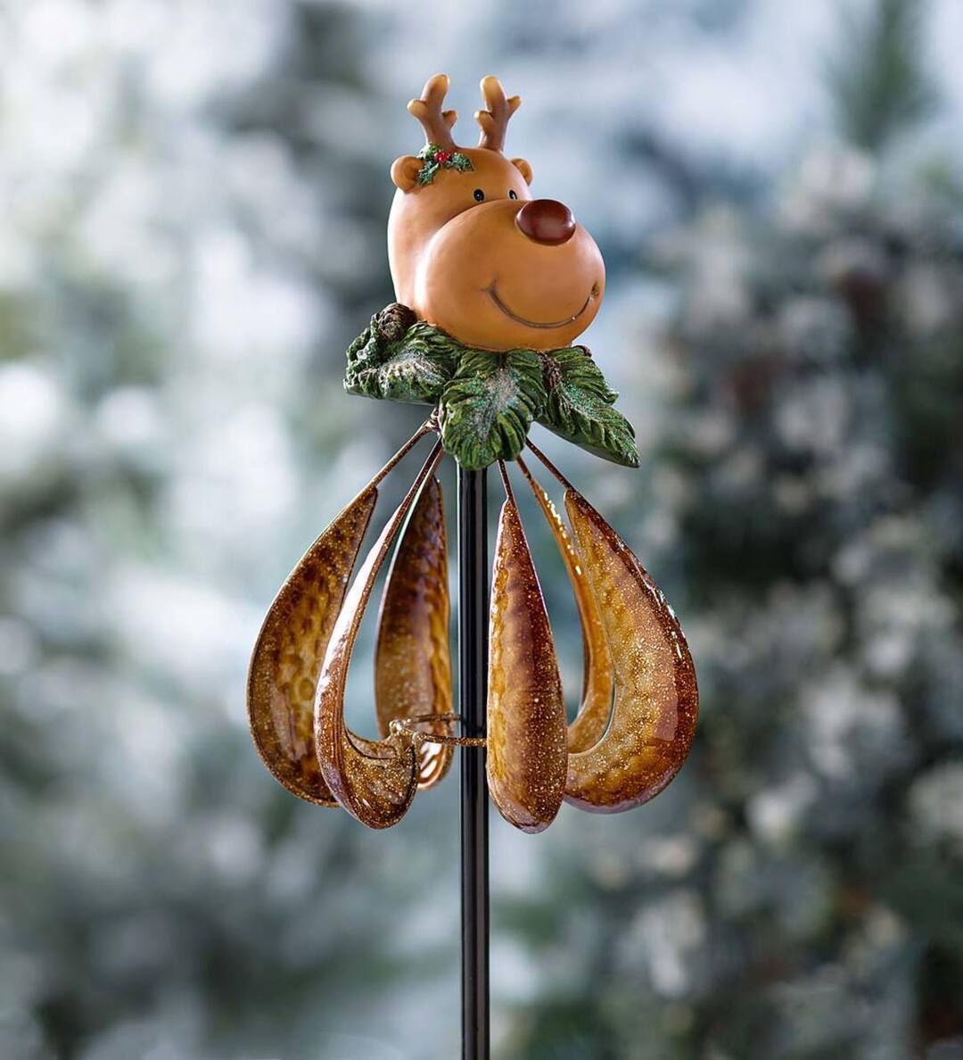 Snowman Wind Chime Christmas Garden Wind Spinner Windmill