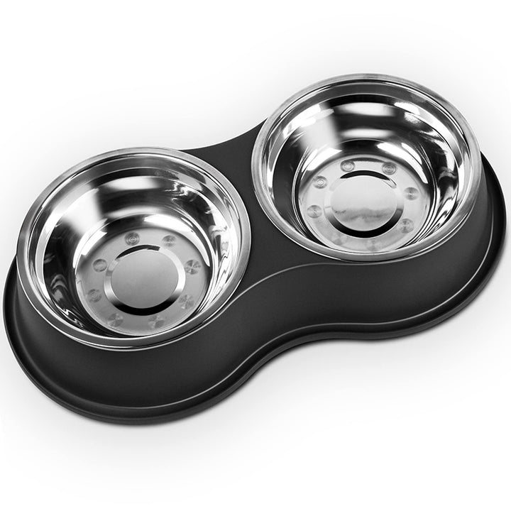 Stainless Steel Anti-Slip Pet Bowls Set