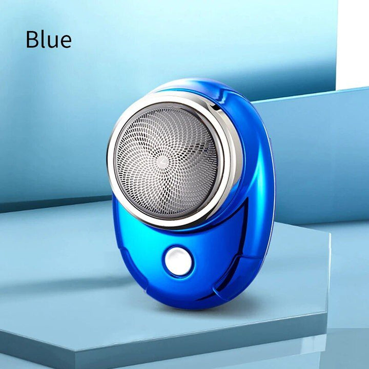 Portable Mini Electric Shaver for Men with Triple Blade - Rechargeable, Washable & Cordless