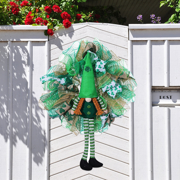 St Patrick Doll Garland Home Decoration Irish Festival Courtyard Decoration Door Hanging