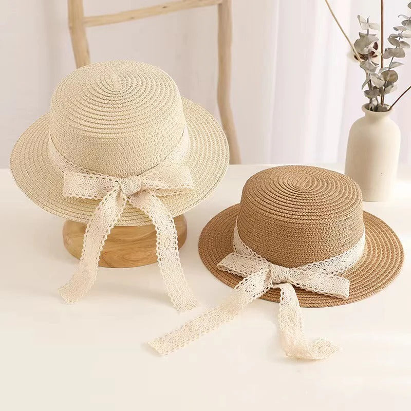 Charming Summer Princess Straw Hat for Children