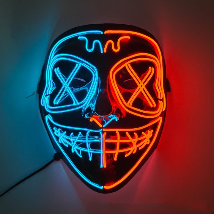 Halloween EL Horror Full Face Glow Mask