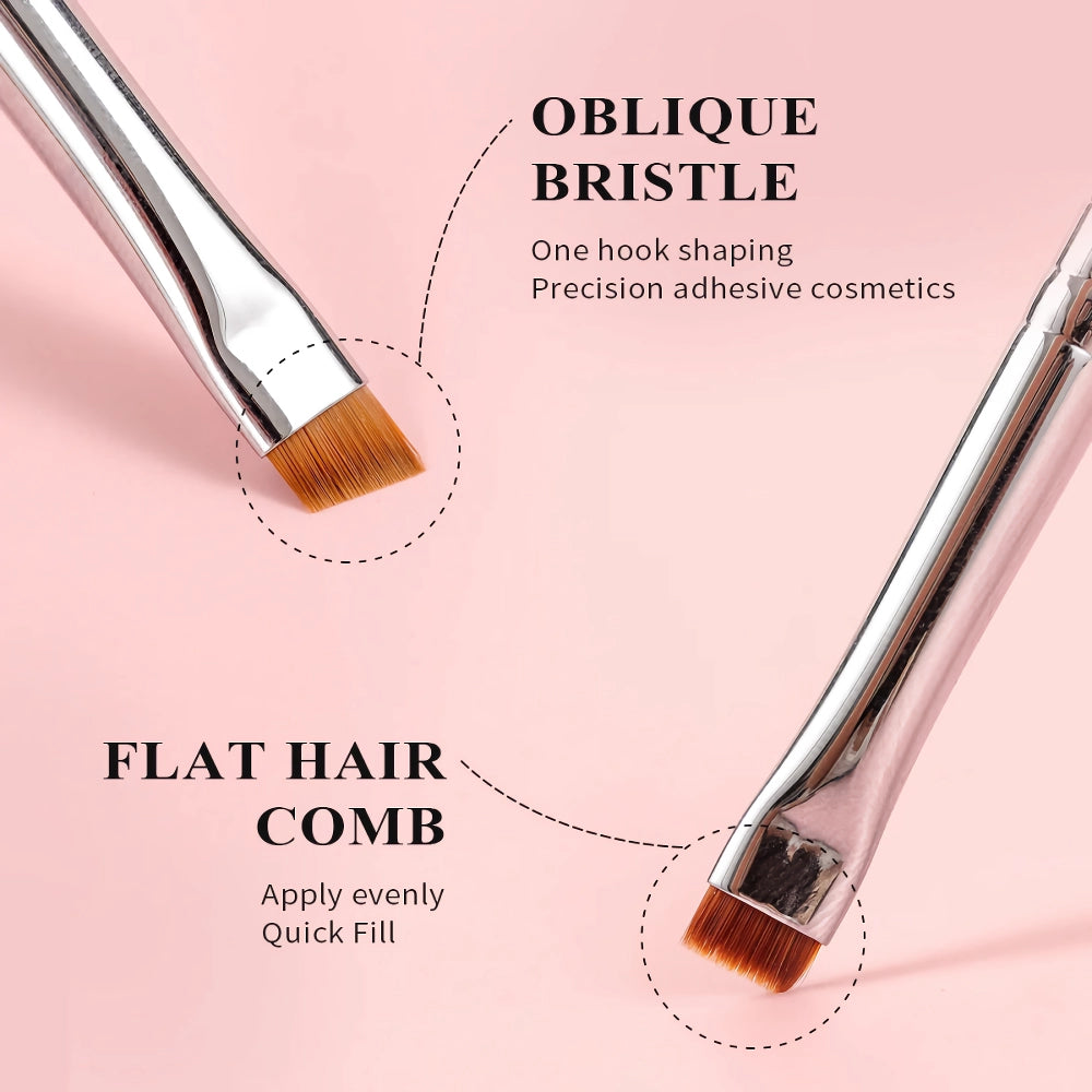 Professional Flat Angle Eyebrow Brush