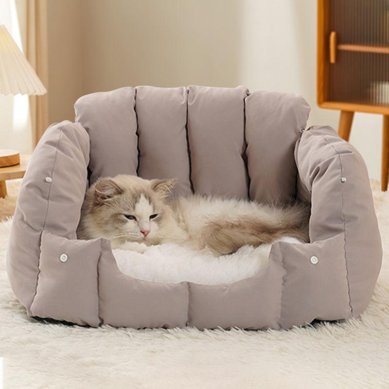 Cozy Arched Cat Cave Bed