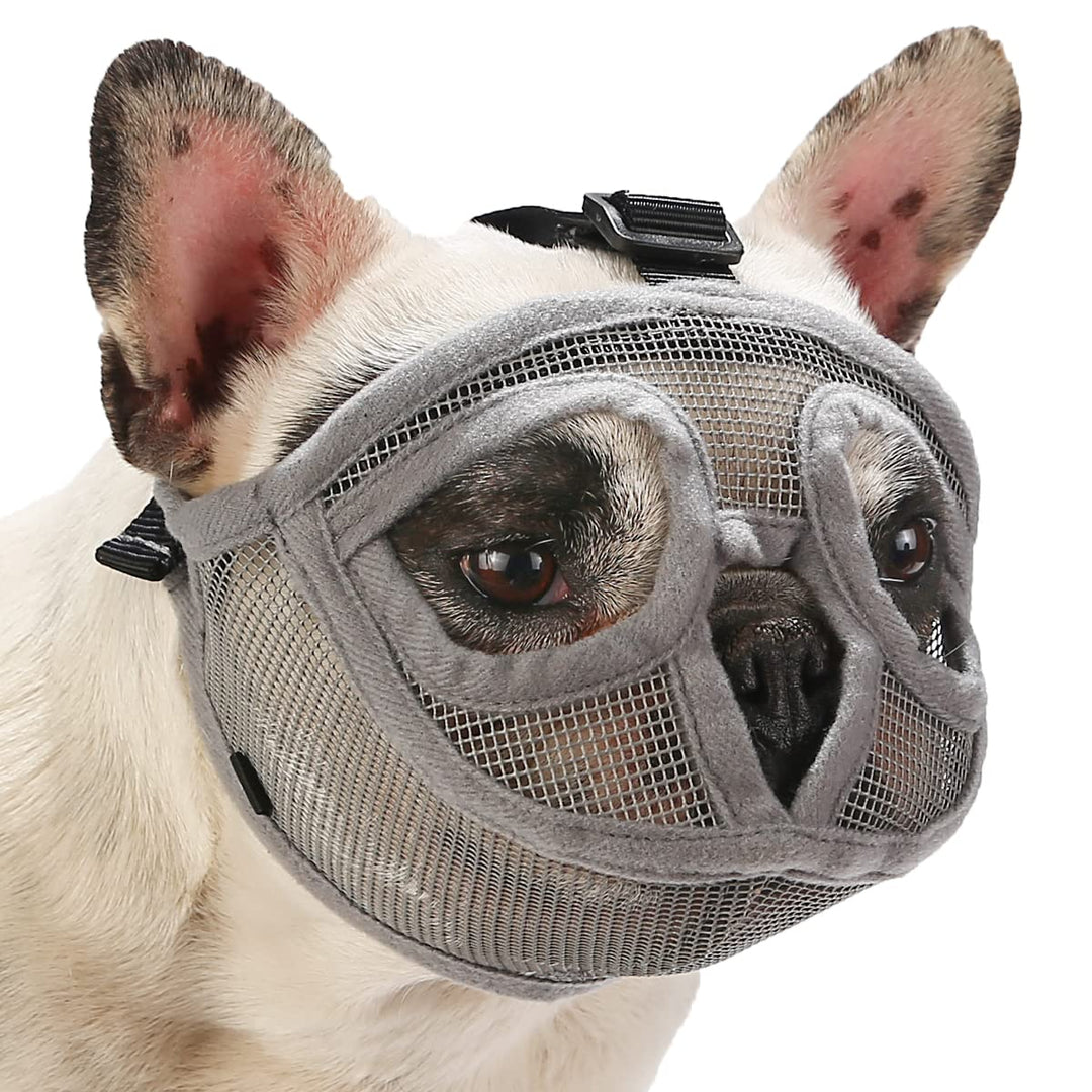 Breathable Mesh Muzzle for Flat-Faced Dogs