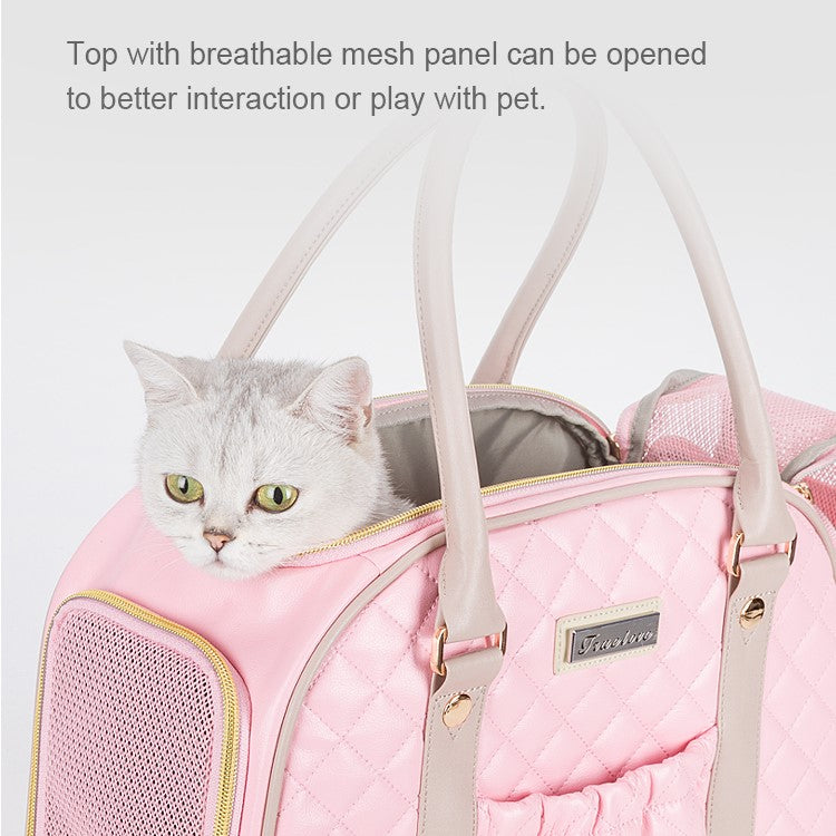 Fashionable Pet Carrier Handbag - Portable and Stylish Pet Backpack