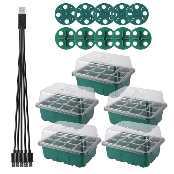 Seed Starter Tray Kit with LED Grow Lights