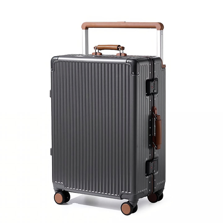 Wide Handle Carry-On Trolley Suitcase for Men and Women