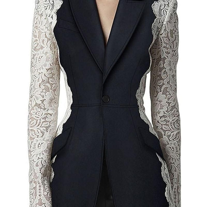 Women's Lace Patchwork Blazer