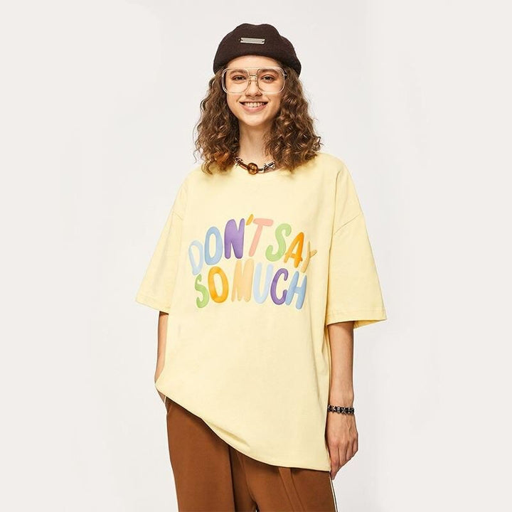Trendy Oversized Cotton T-Shirt