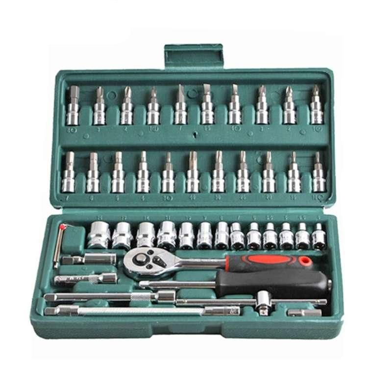 Professional 46-Piece Socket Wrench Set – Versatile Tool Kit for Car and Home Repair