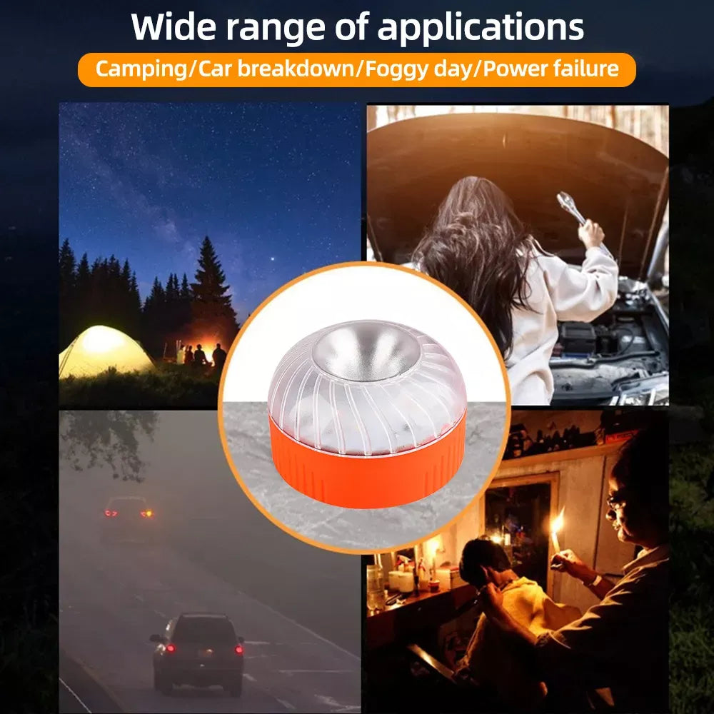 V16 Certified Emergency LED Strobe Light – Magnetic Traffic Safety Warning Beacon