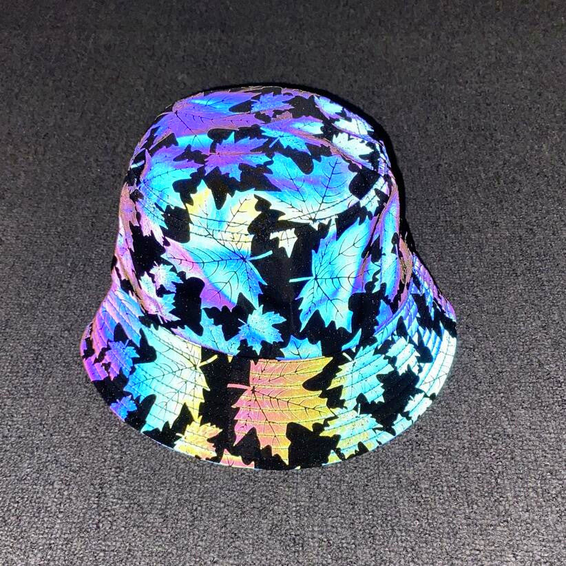 Printing Colorful Reflective Bucket Hat Sunshade