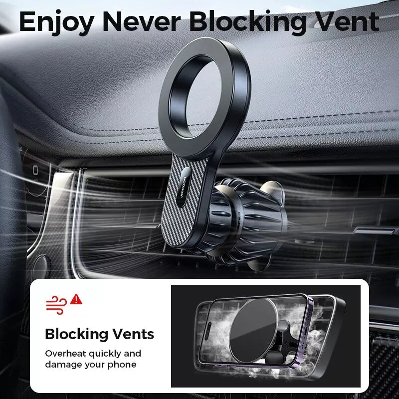 Universal Magnetic Car Phone Mount: Strong Air Vent Holder for Smartphones