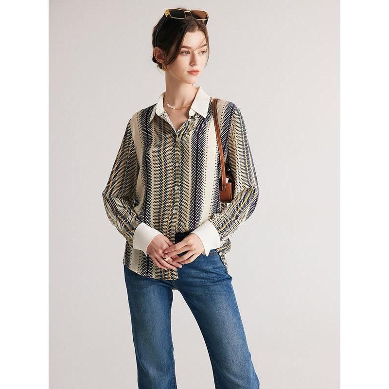 Striped Silk Blouse