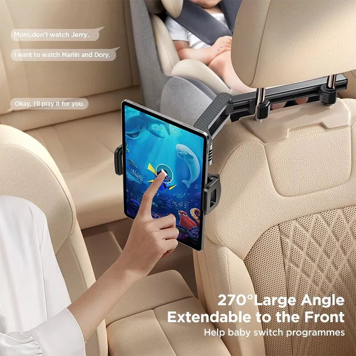 Ultimate Car Backseat Entertainment Tablet Holder with Folding Extension Arm for 4.7-13" Devices