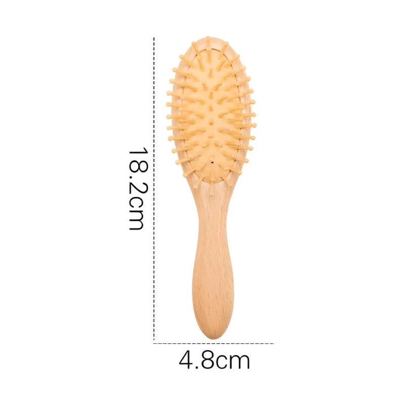 Beech Wood Baby Hair Brush and Massager