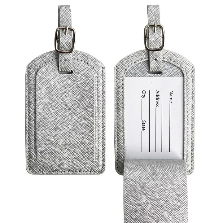 Durable PU Leather Luggage Tag - Secure Your Baggage with Style