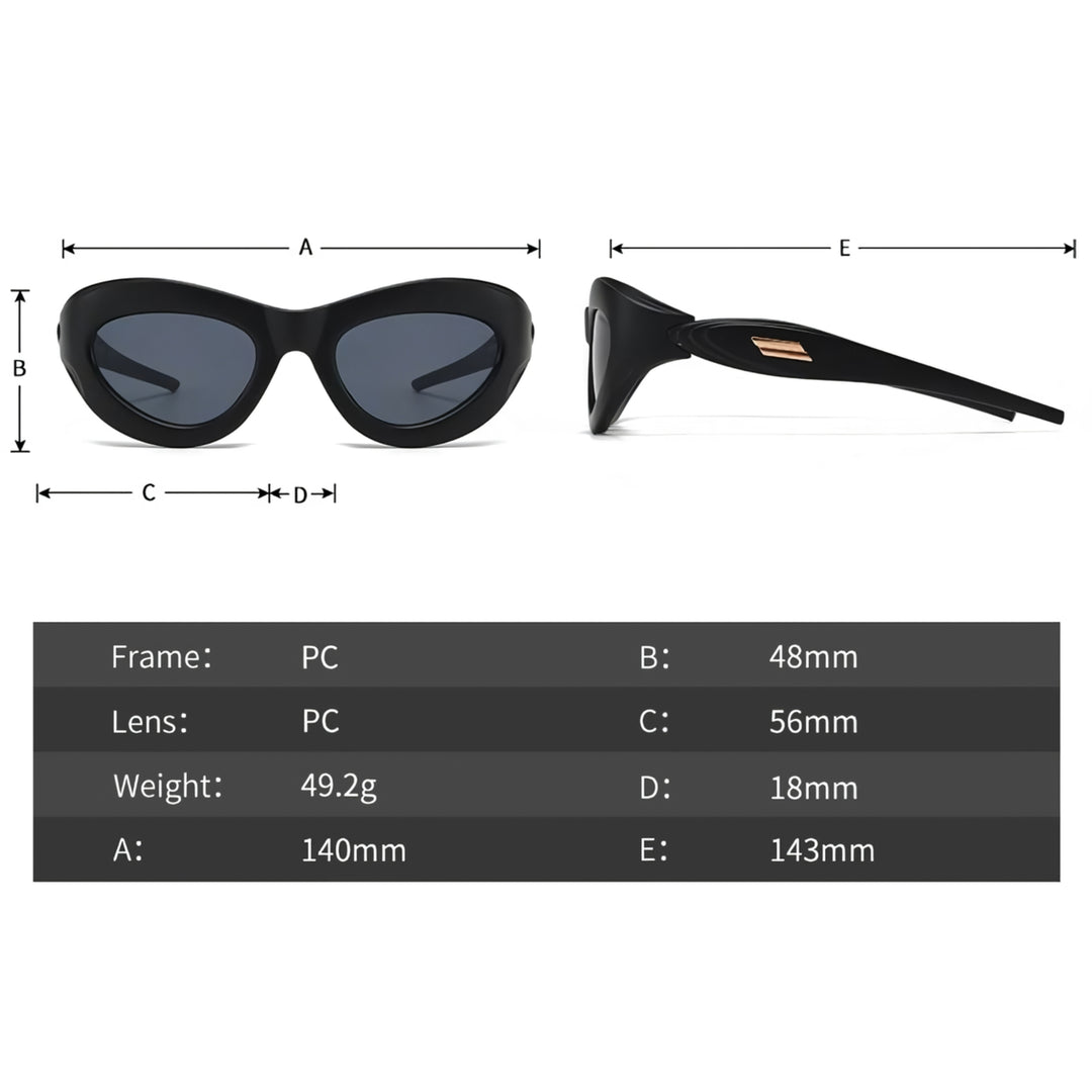 Oval Steampunk Sports Sunglasses