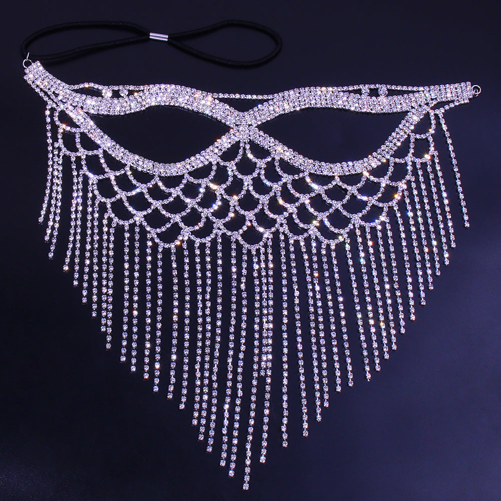 Halloween Masquerade Zircon Catwoman Mask