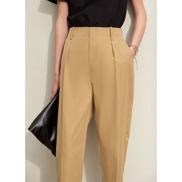 Minimalist Women's Harem Pants - Casual & Comfy Ankle-Length Basics