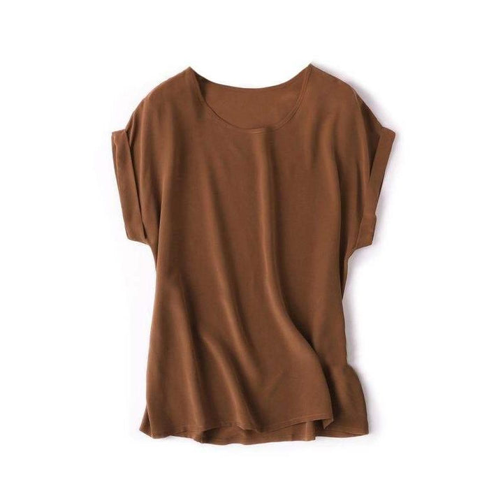 100% Real Silk Batwing Sleeve Tee