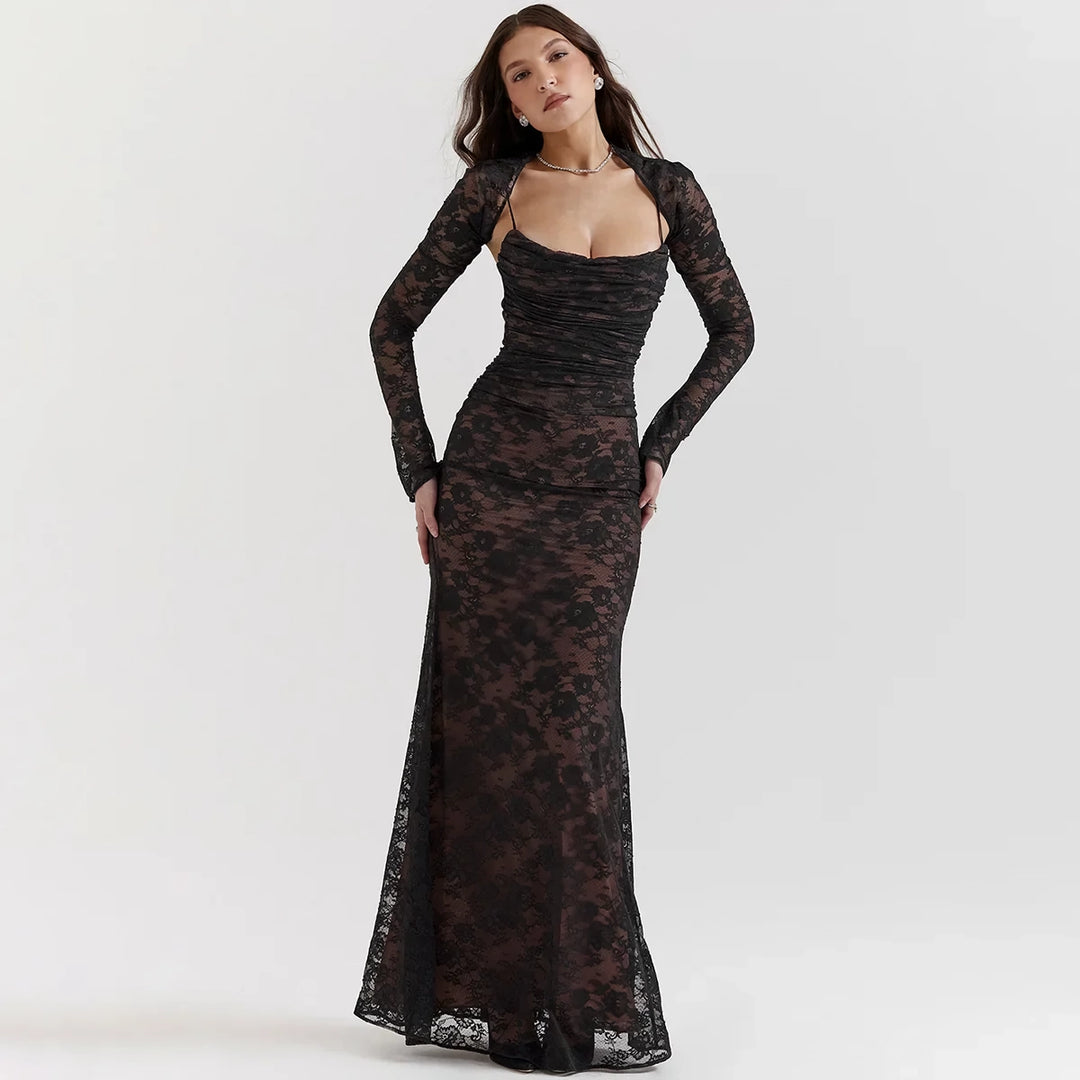 2-Piece Lace Dress Set