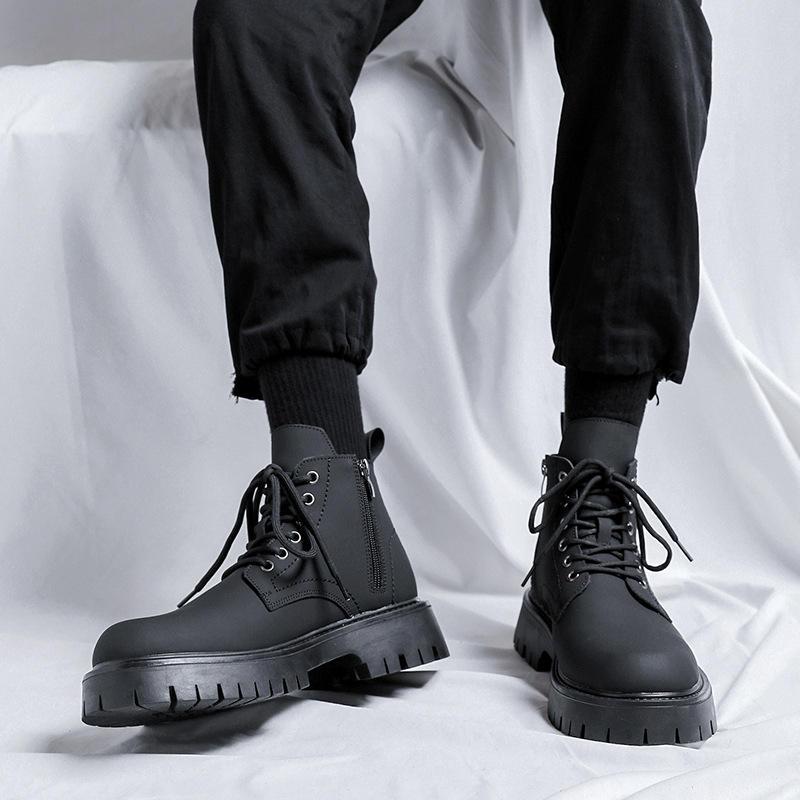 Men's Vintage Leather Ankle Boots