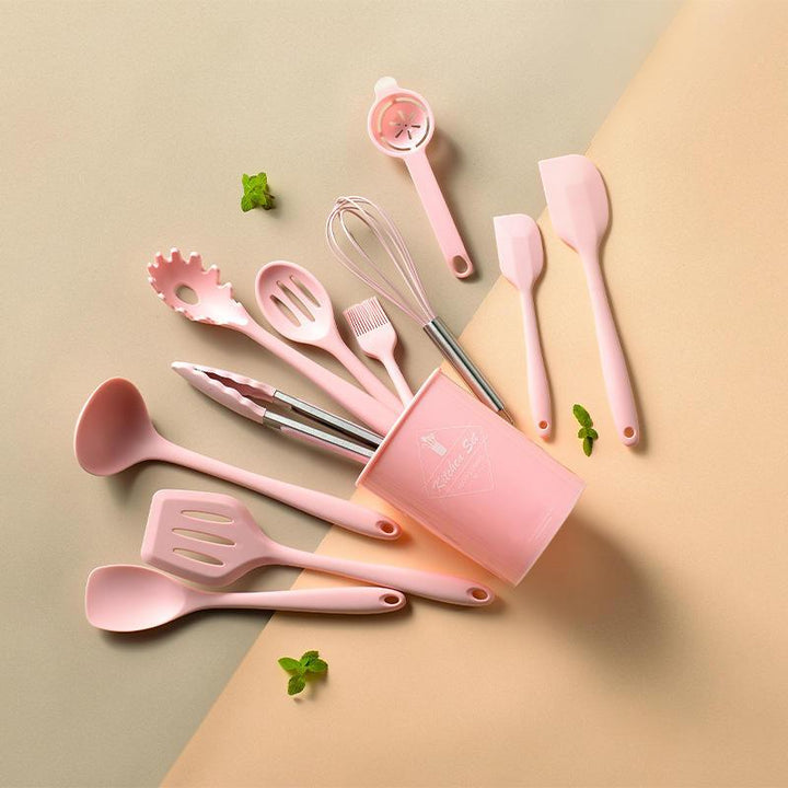 Silicone Non-Stick Kitchen Utensils Set