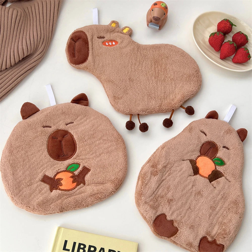 Cute Capybara Hanging Hand Towel