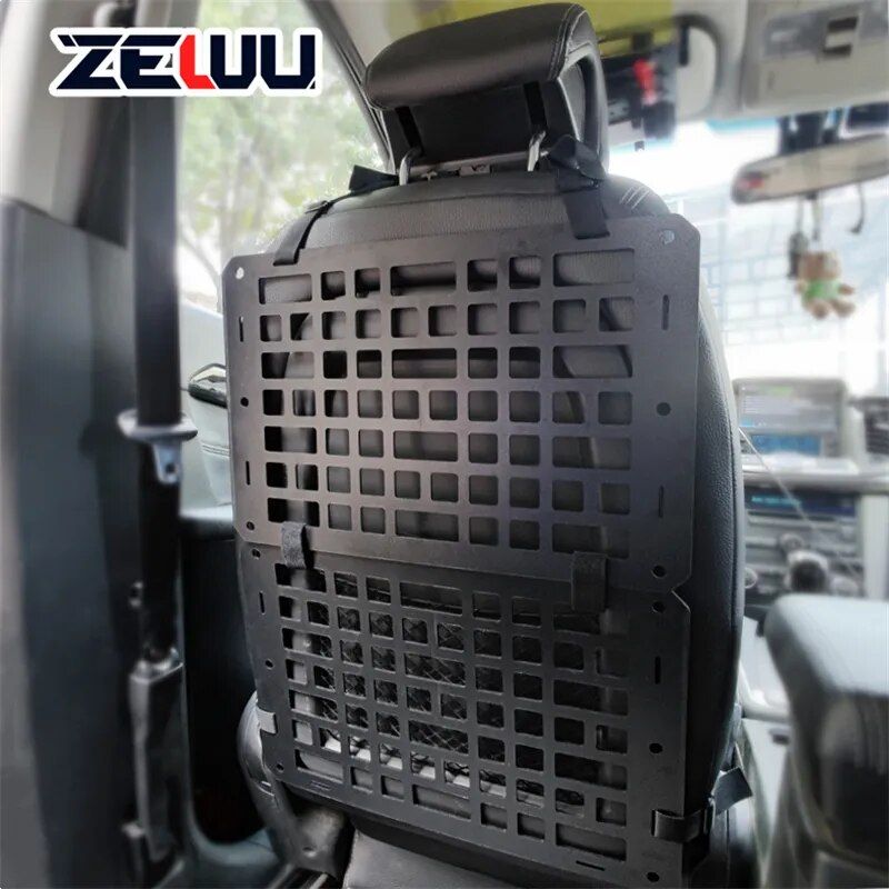 Vehicle Tactical Seat Organizer - Foldable MOLLE Panel Car Storage