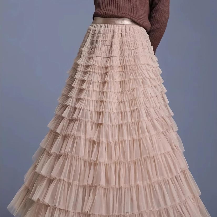 Elegant Summer Tulle Skirt