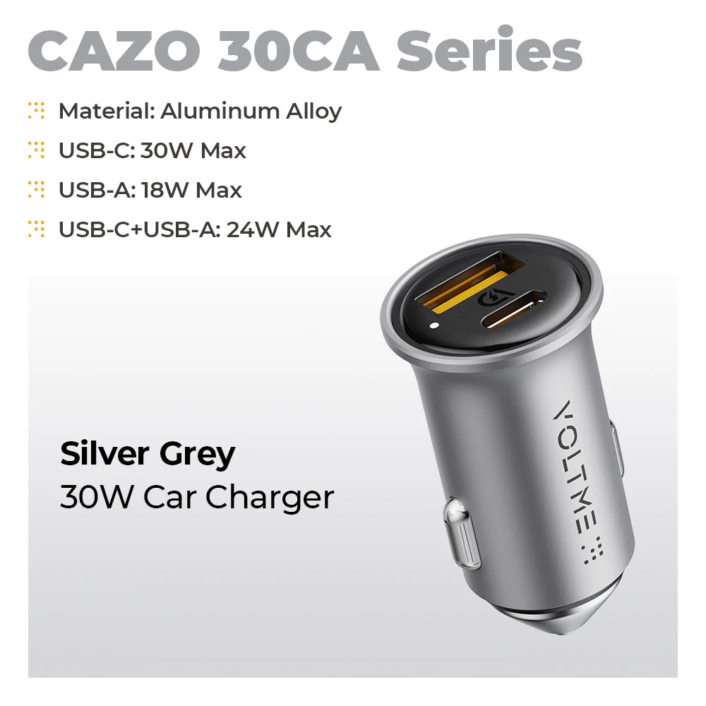 Fast and Reliable Charging with the VOLTME 30W PD USB C Car Charger