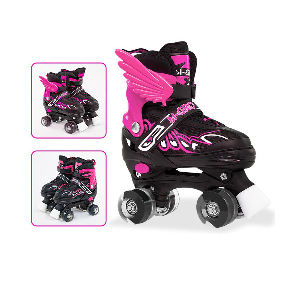 Children Adjustable Skates Roller Skates Boys Girls Kid's Roller  4-Wheels Outdoor Sports Skates