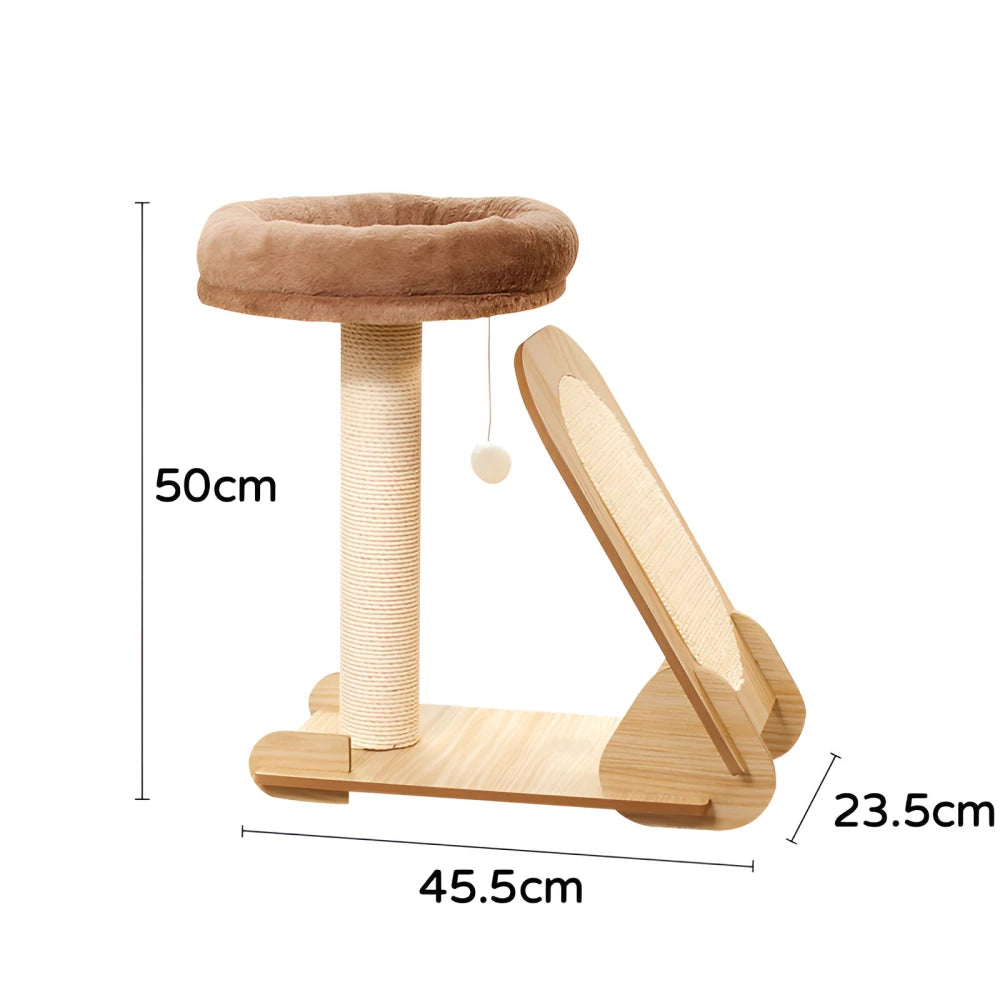 Cat Tower with Scratcher and Climbing Frame