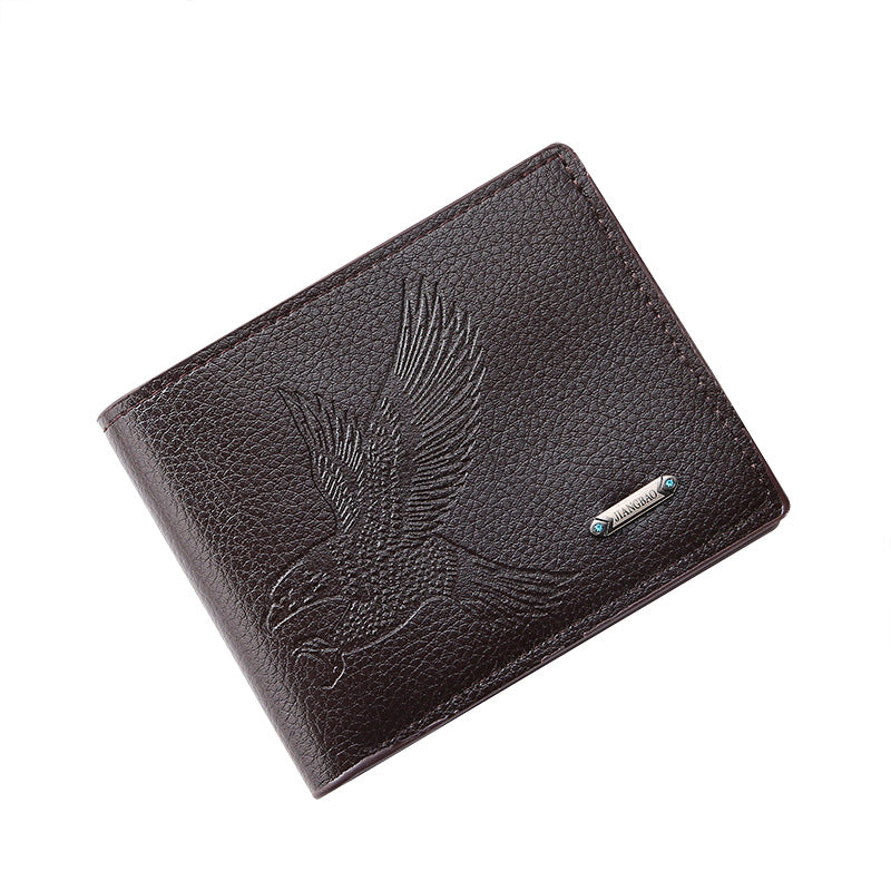 Slim Leather Wallet with Large Capacity, Multi-Position Card Holder and Coin Pocket