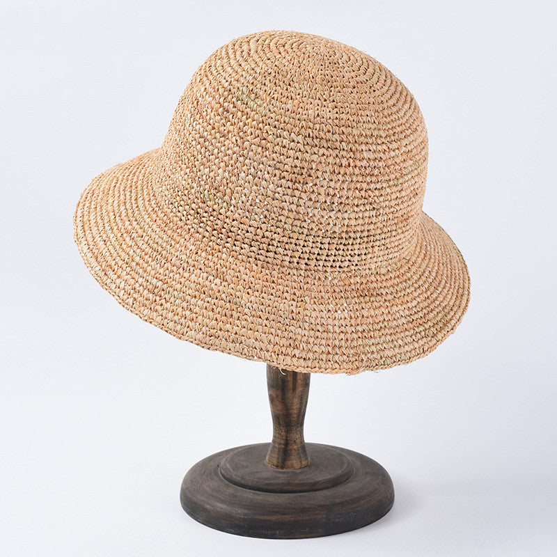 Raffia Hat Women's Light Board Hand Crocheting Sun Protection Sunshade