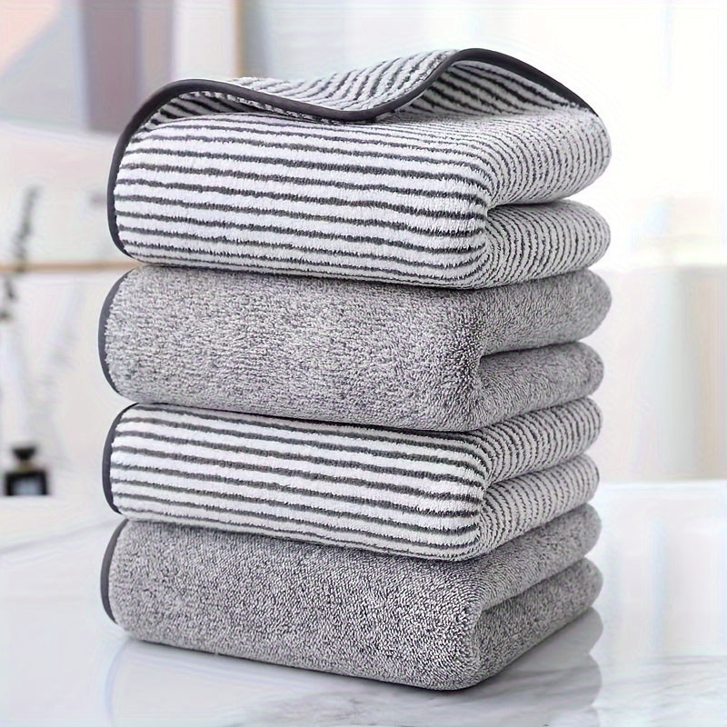 Striped Bamboo Hand Towel – Super Soft & Quick-Drying