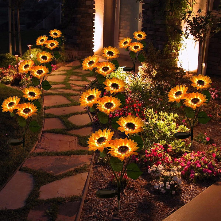 Solar Sunflower Lights