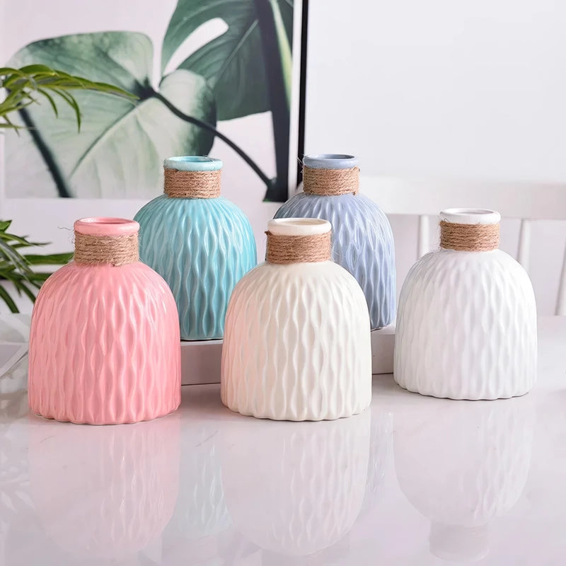 Imitation Ceramic Modern Flower Vase