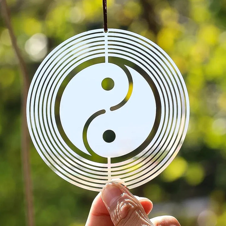 Rotating Tai Chi Stainless Steel Pendant