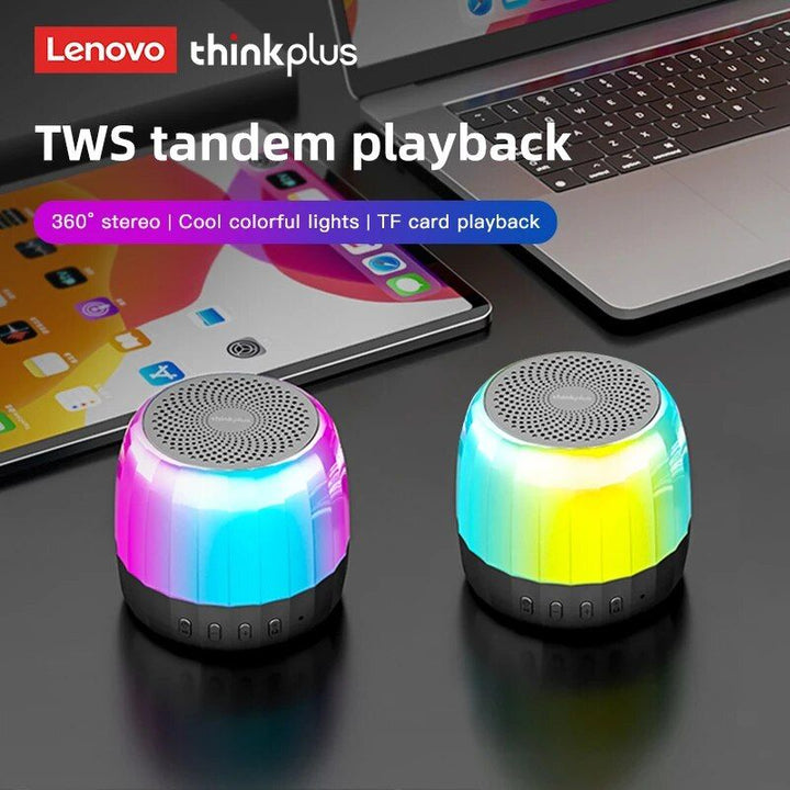 Wireless Bluetooth 5.2 Portable Outdoor Mini Speaker with RGB Lighting