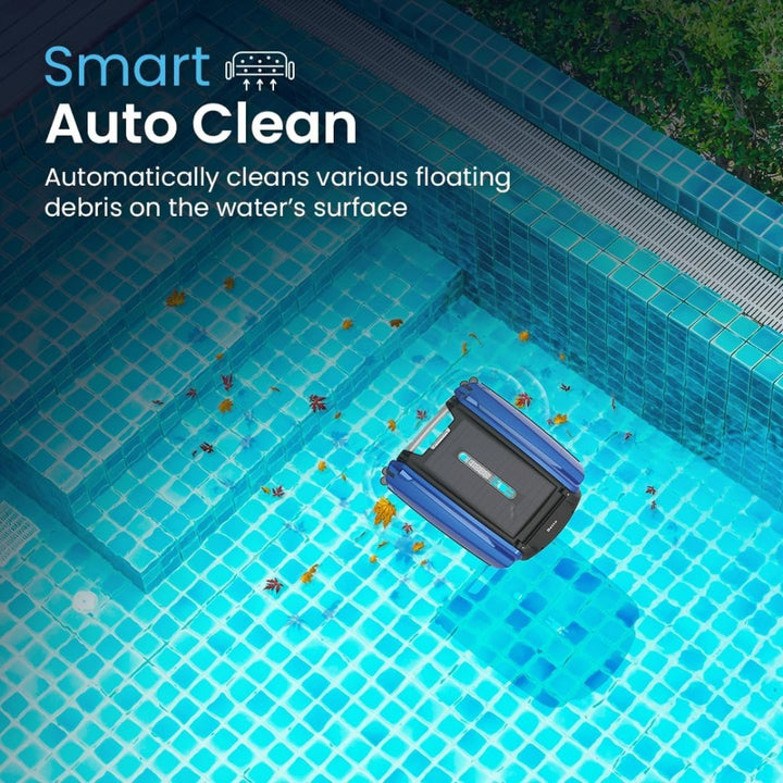 Solar-Powered Robotic Pool Skimmer Cleaner