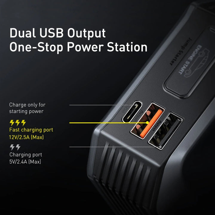 2000A Portable Car Jump Starter & Power Bank