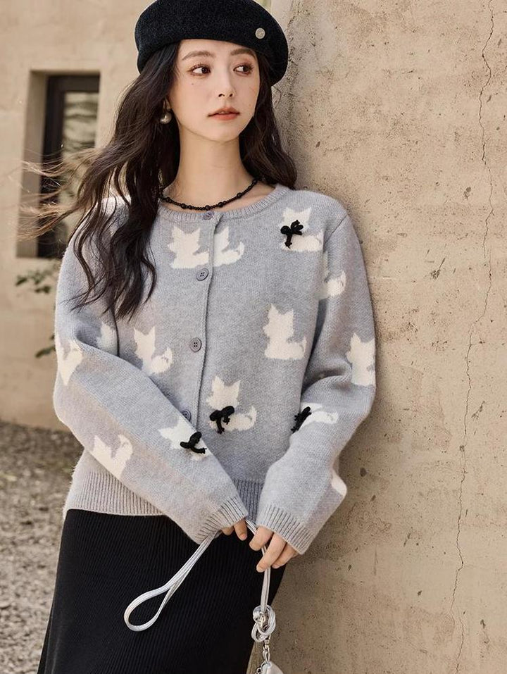 O-Neck Knitted Sweater for Women