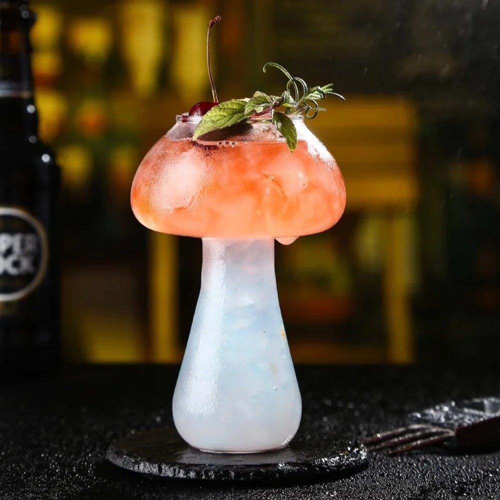 250ml Transparent Mushroom Shaped Cocktail Glass