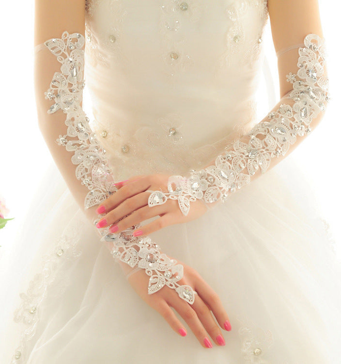 Long Sunscreen Wedding Dress Gloves